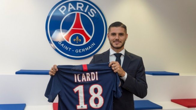 Mauro Icardi resmi bergabung dengan Paris Saint-Germain. (Screnshot/Twitter Paris Saint Germain)   