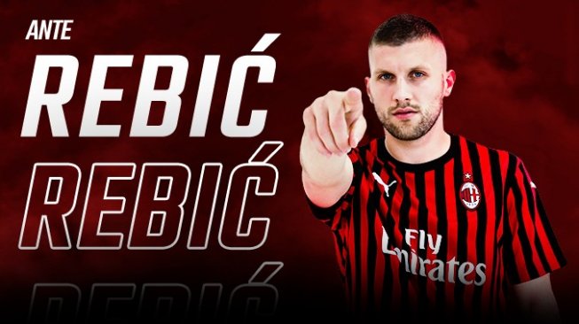 Ante Rebic resmi bergabung dengan AC Milan dari Eintracht Frankfurt. [Laman resmi AC Milan]