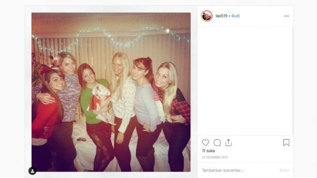 Emma dahulu (tengah). (Instagram/)