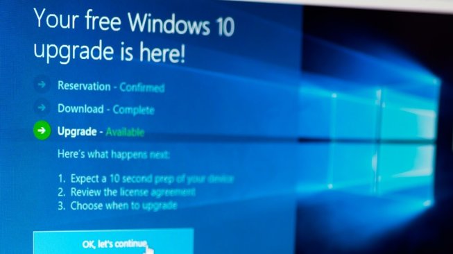 Ilustrasi pembaruan Windows 10. [Shutterstock]