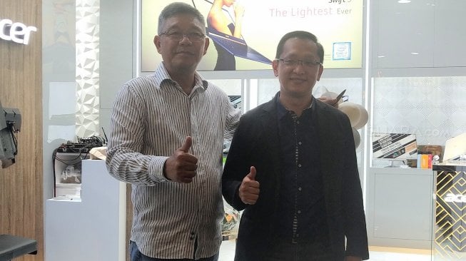 Acer Exclusive Store Indonesia ke-27 di Jakarta, Rabu (4/9/2019). [Suara.com/Tivan Rahmat]