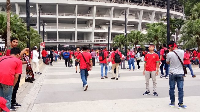 LIVE STREAMING: Suasana GBK Jelang Pertandingan Indonesia  Vs Thailand