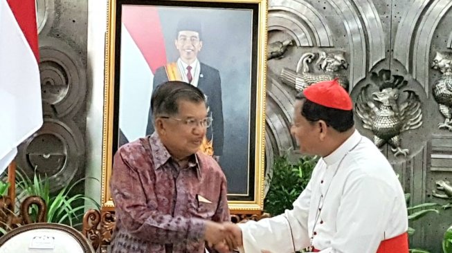 Tokoh lintas agama Myanmar menemui Wakil Presiden Jusuf Kalla (JK). (Setwapres)