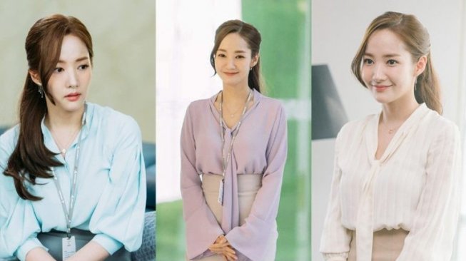 Inspirasi pakaian kerja formal nan cantik dari Park Min Young. (Dok. Soompi)