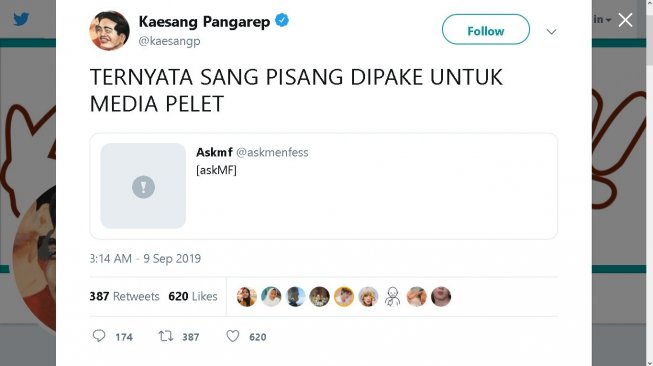 Cuitan Kaesang Pangarep - (Twitter/@kaesangp)