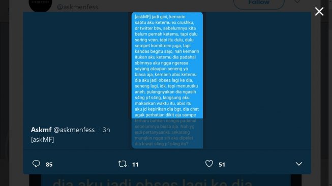 Jualan Kaesang dicurigai jadi media pelet - (Twitter/@askmenfess)