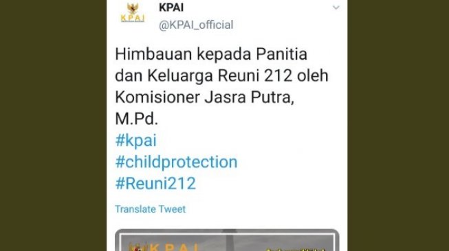 Aku bernama KPAI. (Twitter/@AryPrasetyo85)