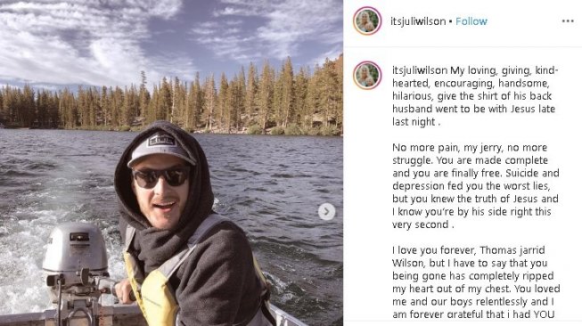 Curahan hati istri Pastor Wilson. (Instagram/itsjulywilson)