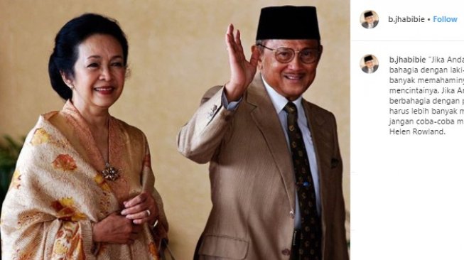 BJ Habibie, Ainun Habibie. (Instagram/@b.jhabibie)