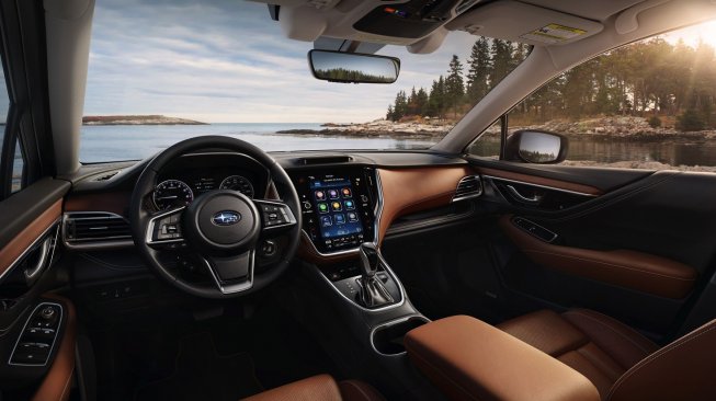 Dashboard Subaru Outback 2020 yang telah terintegrasi dengan "Harmony CoreTM" produk Blackberry dan DENSO [Dok DENSO Corporation, Japan].