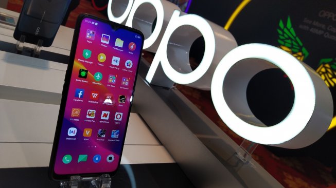 Oppo A5 2020 diluncurkan di Jakarta, Selasa (17/9/2019). [Suara.com/Tivan Rahmat]