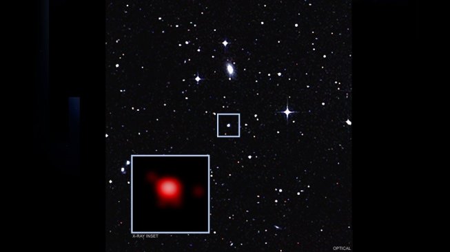 Lubang hitam di galaxy GSN 069. [NASA]