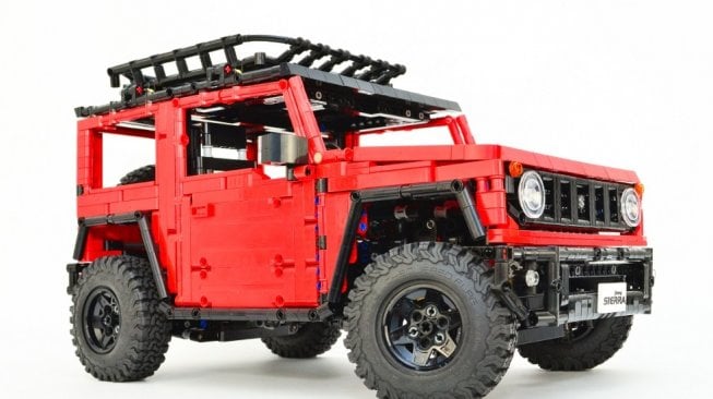 Mainan Suzuki Jimny versi Lego yang dibanderol dengan harga lebih dari 1 juta Rupiah. (Autoevolution.com)