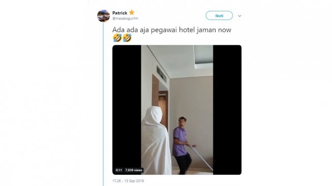 Bikin Ngakak, Begini Kelakuan Iseng Pegawai Hotel Ngeprank Jadi Hantu