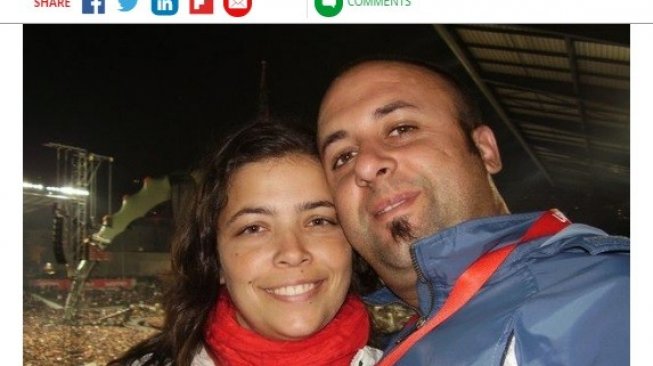 Paula Leca dan suaminya, Jose Costa sosok wanita yang membantu Cristiano Ronaldo saat dalam keadaan susah di Sporting Lisbon. [mmirror.co.uk]