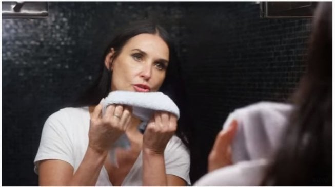 Demi Moore. (Youtube/Harper's Bazaar)