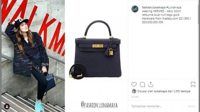 Tas Luna Maya. (Instagram/@fashion.lunamaya)