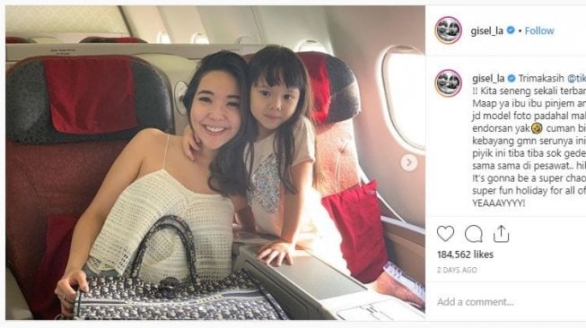 Foto Liburan Gisel dan Gempi di Bali (instagram.com/gisel_la)