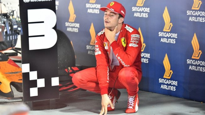 F1 GP Singapura: Kecewa, Charles Leclerc Sebut Strategi Ferrari Tak Adil