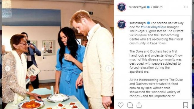 Meghan Markle royal tour di Afrika. (Instagram/@sussexroyal)