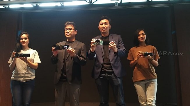 PT Fujifilm resmi meluncurkan kamera mirrorless Fujifilm X-A7 di Jakarta, Selasa (24/9/2019). [Suara.com/Lintang Siltya Utami]