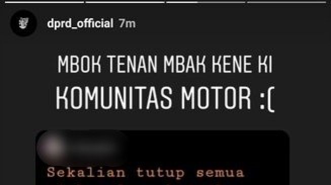 Pakai Nama DPRD, Akun Klub Motor Ini Panen Caci Maki dari Warganet