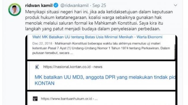 Twitter Ridwan Kamil