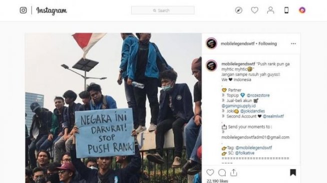 Sindir Gamer yang Asyik Push Rank, Poster Mahasiswa Ini Viral