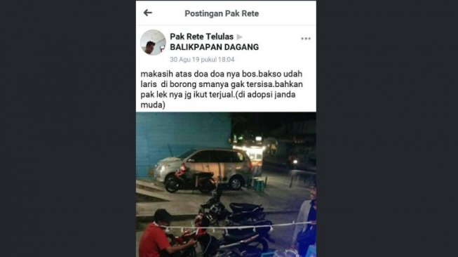 Postingan tukang bakso. [Twitter]