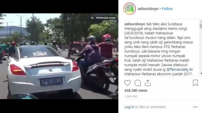 Mahasiswi Demo Pakai Mobil Mewah Netizen Titisan 