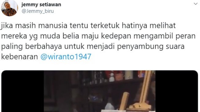 Unggah Video Pelukis Anak STM, Politikus Demokrat Beri Pesan ke Wiranto