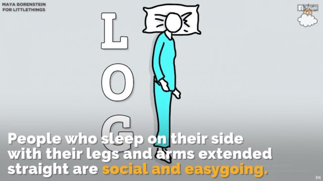 Tes kepribadian lewat posisi tidur. Anda yang mana? (Dok. Littlethings.com/Maya Borenstein)