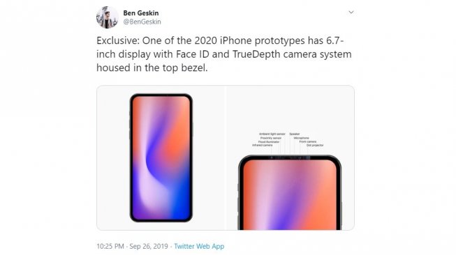 Bocoran iPhone terbaru. [Twitter]