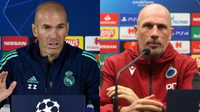 Kolase foto Zinedine Zidane dan Philippe Clement [AFP]