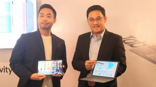 Peluncuran Samsung Galaxy Tab S6 di Jakarta, Selasa (1/10/2019). [Suara.com/Tivan Rahmat]