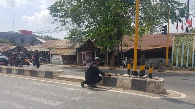 Geger Temuan Tas di Depan Mako Brimob, Tim Jibom Turun Tangan