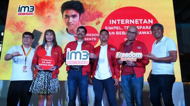 Indosat Ooredoo menghadirkan paket terbaru di Jakarta, Selasa (1/10/2019). [Suara.com/Lintang Siltya Utami]