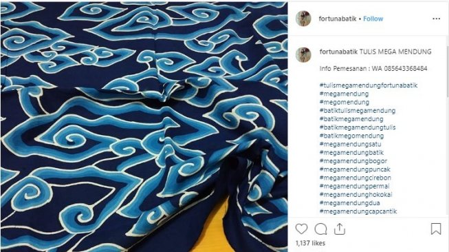 Ini dia 7 corak batik terpopuler di Indonesia. (Dok. Instagram)