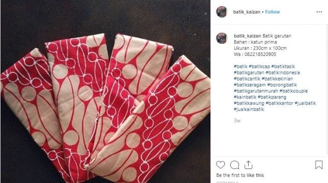 Ini dia 7 corak batik terpopuler di Indonesia. (Dok. Instagram)