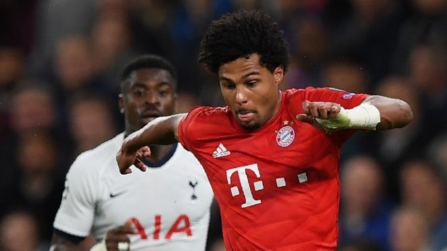 Pemain sayap Bayern Munich, Serge Gnabry. (DANIEL LEAL-OLIVAS / AFP)