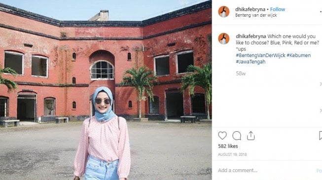 Benteng Van Der Wijck di Kebumen. (Instagram/@dhikafebryna)