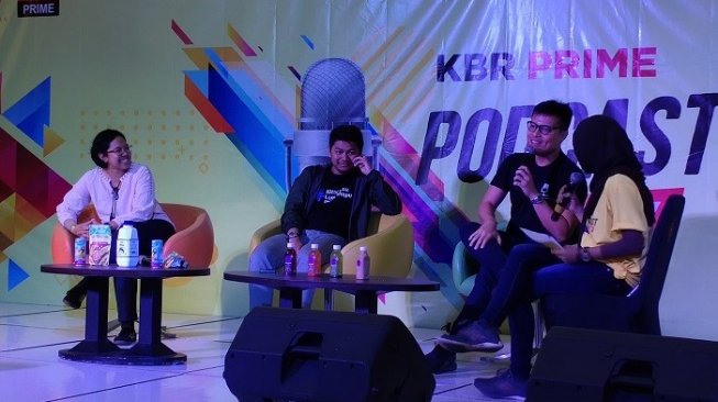 Podcast jadi media alternatif di Indonesia. (Suara.com/Ria Rizi)