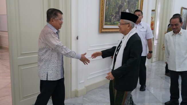 Undang Ma'ruf Amin ke Istana Wapres, JK Sampaikan Sejumlah Masalah