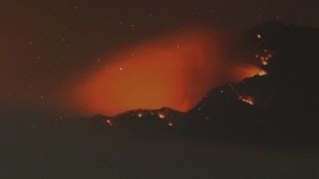 Kebakaran Hutan di Jalur Pendakian Gunung Raung, 13 Pendaki Terjebak