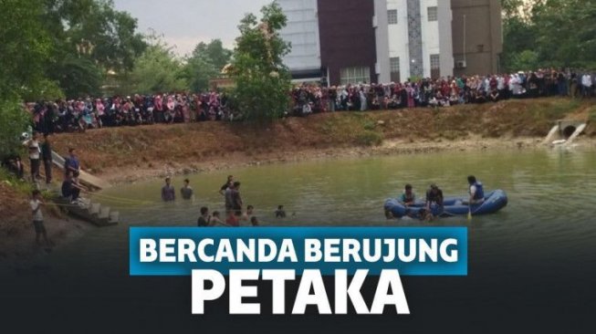 Bercanda Kelewatan, 2 Mahasiswa UIN Lampung Tewas Tenggelam