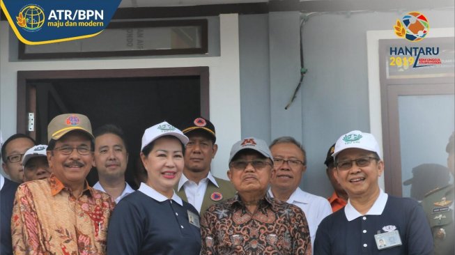 Menteri ATR dan Jusuf Kalla Tinjau Pembangunan Hunian Korban Gempa Palu