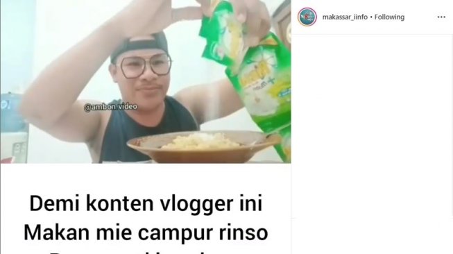 Pria ini Nekat Makan Mi Instan Pakai Detergen, Hati-hati Bahayanya!