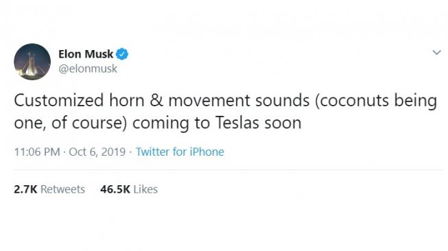 Cuitan Elon Musk. [Twitter]