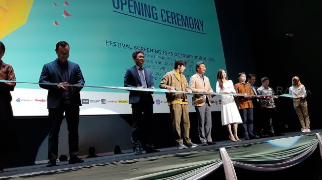 Ajang Korea Indonesia Film Festival 2019 resmi dibuka hari ini, Kamis (10/10/2019). [Evi Ariska/Suara.com]