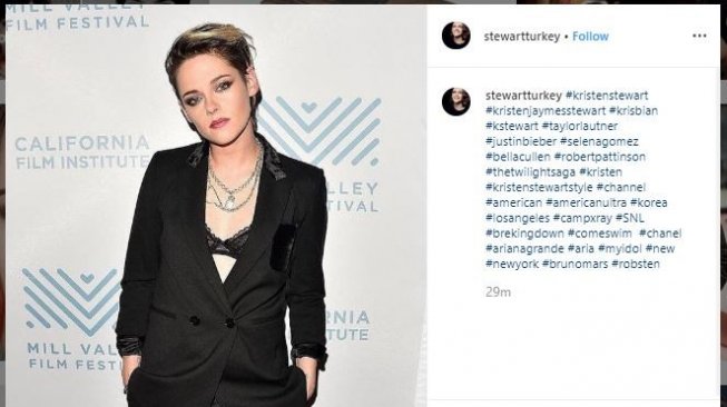Kristen Stewart. (Instagram/@stewartturkey)